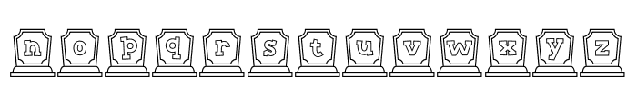 Tombstone 1 Font LOWERCASE