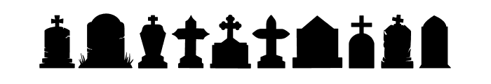 Tombstones Font OTHER CHARS