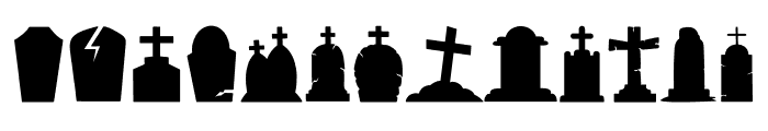 Tombstones Font UPPERCASE