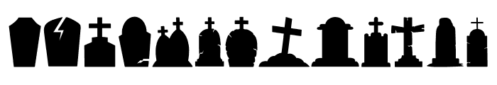 Tombstones Font LOWERCASE