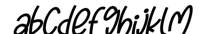Tomcat Likely Italic Font LOWERCASE
