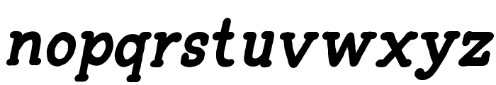 Tompkins Bold Italic Font LOWERCASE