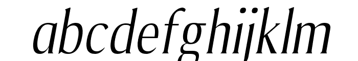 Tonic regular-italic Font LOWERCASE