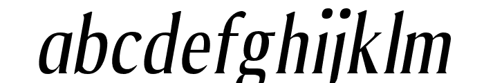 Tonic semi-bold-italic Font LOWERCASE
