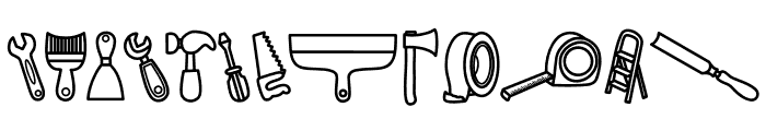 Tool Font UPPERCASE