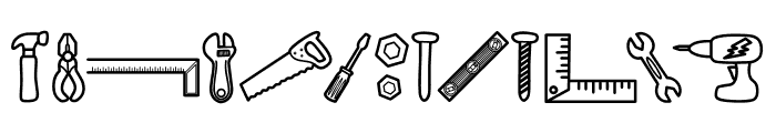 Tool Font LOWERCASE