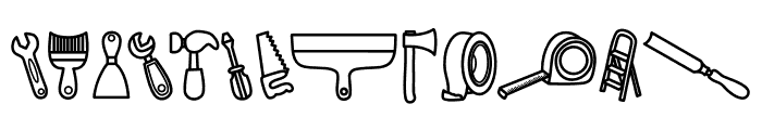 Tool Font LOWERCASE