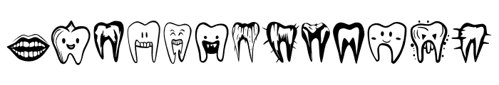 Tooth Bundle Font UPPERCASE