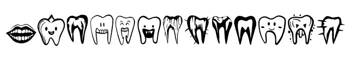 Tooth Bundle Font LOWERCASE