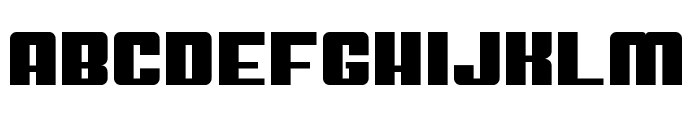 Top Chonk Regular Font UPPERCASE