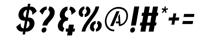 Top Global Italic Font OTHER CHARS