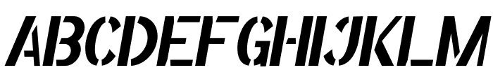 Top Global Italic Font UPPERCASE