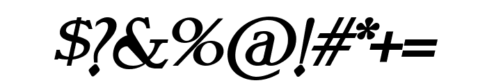Torame Bold Italic Font OTHER CHARS