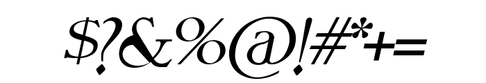 Torame Italic Font OTHER CHARS