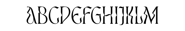 Torgan Font UPPERCASE