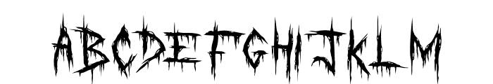 Torn Flesh Font UPPERCASE