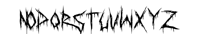 Torn Flesh Font UPPERCASE