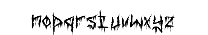 Torn Flesh Font LOWERCASE