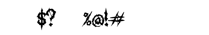 Torture Metal Font Font OTHER CHARS