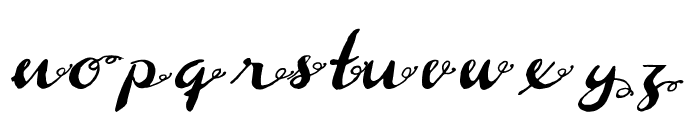 Toscana Script Alternate Font LOWERCASE