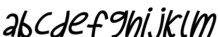 Toucan Quarter Italic Font LOWERCASE
