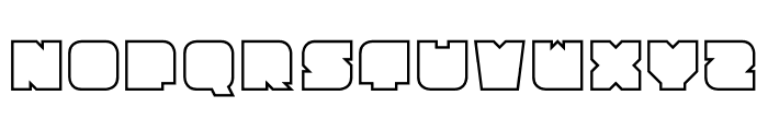 Toulouse Outline Font LOWERCASE