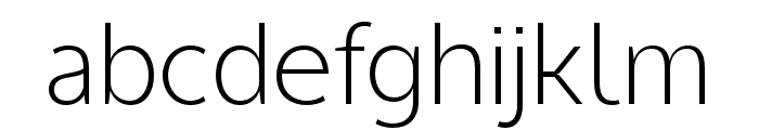 Tous-ExtraLight Font LOWERCASE