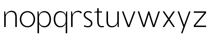 Tous-ExtraLight Font LOWERCASE