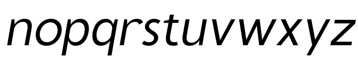 Tous Light Italic Font LOWERCASE