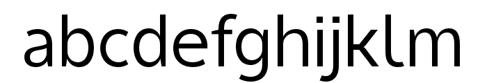 Tous-Light Font LOWERCASE