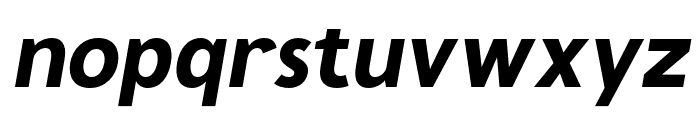 Tous-MediumItalic Font LOWERCASE