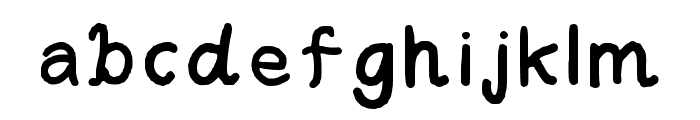 Tperpunto Regular Font LOWERCASE