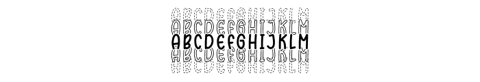 Tracing Alphabet Stacked FONT