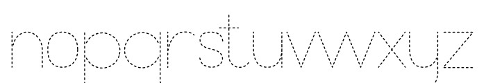 Tracing Dash Font LOWERCASE