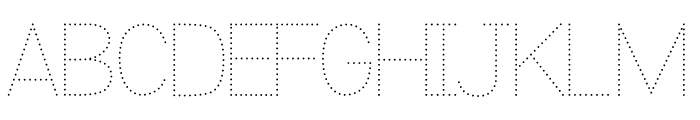 Tracing Dot Font UPPERCASE