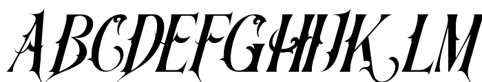 Traditional Challenges Light Italic Font LOWERCASE