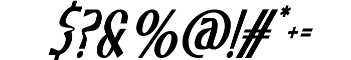 Traditions Condensed Regular Italic Font OTHER CHARS