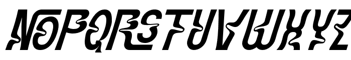 Traditions Condensed Regular Italic Font UPPERCASE