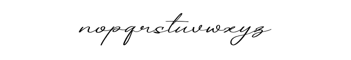 Tranquil Euphoric Script Font LOWERCASE