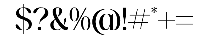 Tranquil Euphoric Serif Font OTHER CHARS