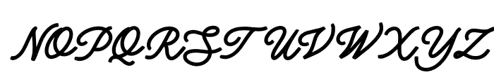 Tranquility-Regular Font UPPERCASE