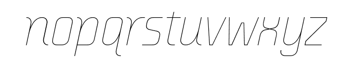 Transfer-AItalic Font LOWERCASE