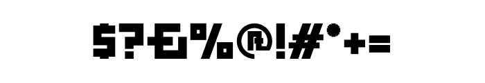 Transonic Font OTHER CHARS