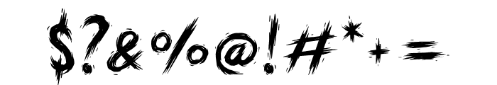 Trashed Font OTHER CHARS