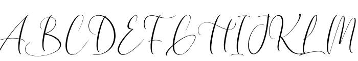 Traveston Script Font UPPERCASE