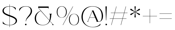Treading-Serif Font OTHER CHARS