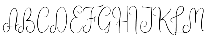 Treandy Font UPPERCASE