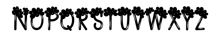 Tree Cartoon Font UPPERCASE