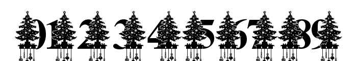 Tree Christmas Monogram Font OTHER CHARS