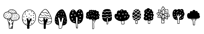 Tree Regular Font UPPERCASE